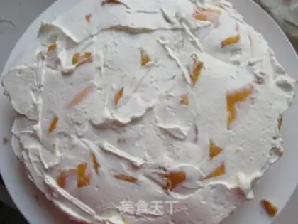Make Rose cream cake step 9