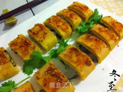 Make Favorite dry tofu rolls step 11