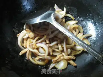 Make Onion fried beans step 4