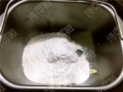 Make Bean sesame pancakes step 1