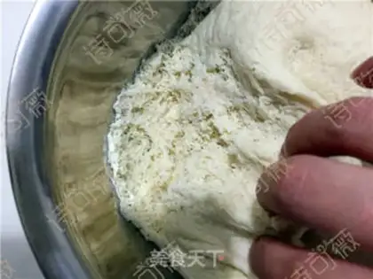 Make Bean sesame pancakes step 6
