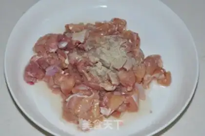 Make Take the chicken leg and the egg yellow step 3