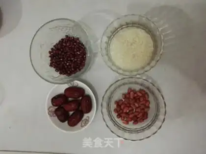 Make Red beans, peanut rice step 0