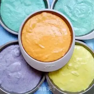 Make Coconut rainbow cake step 5