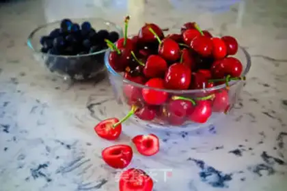 Make Pink cherry double cake step 8
