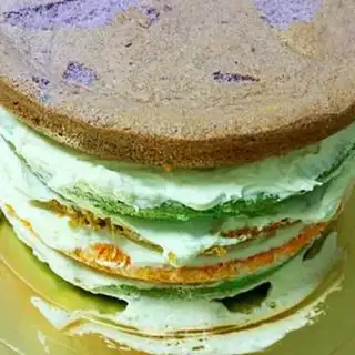 Make Coconut rainbow cake step 8
