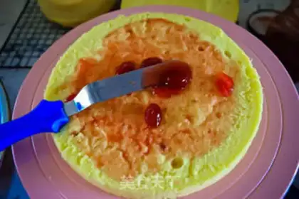 Make Pink cherry double cake step 10