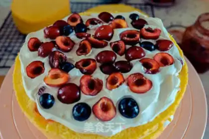 Make Pink cherry double cake step 11