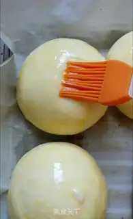 Make Soup cheese and ham buns step 4