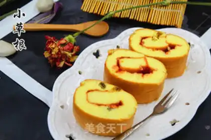 Make Corn pasta cake rolls step 15