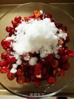 Make Homemade cherry sauce step 1