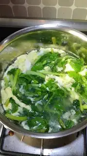 Make Chicken caterpillar eggs for soup step 1