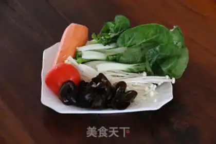 Make Vegetable congee step 0