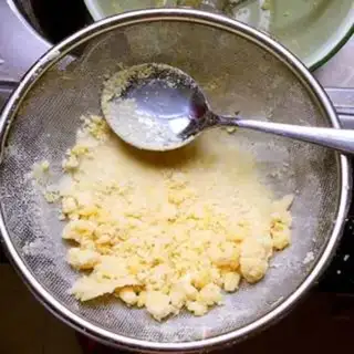 Make Green bean cake step 1