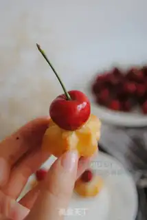 Make Cherry cream puff step 14