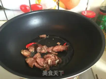 Make Garlic fried sausage step 7