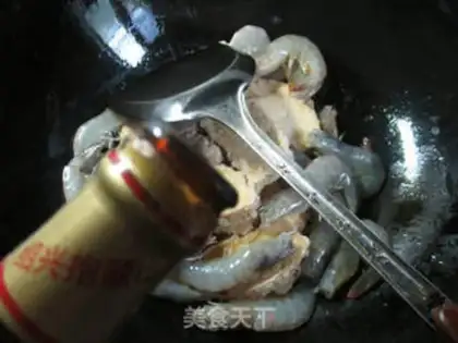 Make Shrimp roasting a sour chicken step 3