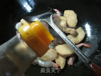 Make Shrimp roasting a sour chicken step 6