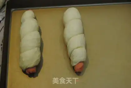 Make Ham intestinal soy bread step 11