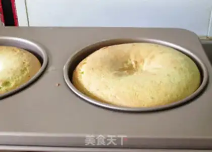 Make Spinach cup and cream cake step 14