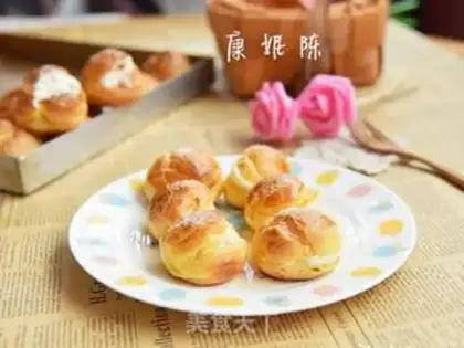 Make The durian puff step 14