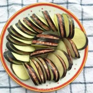 Make Dried eggplant box step 2