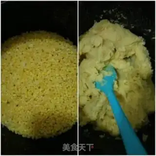 Make Green bean cake step 1