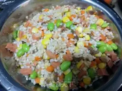 Make Gold rice eggs step 0