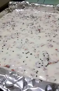 Make Cranberry and yogurt step 5