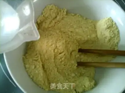 Make Pumpkin egg paste step 2