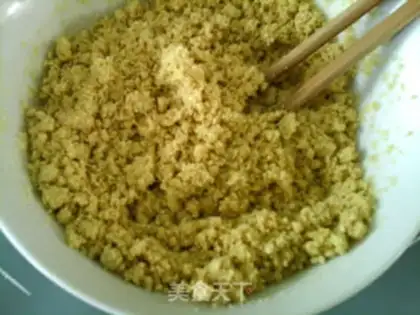 Make Pumpkin egg paste step 3