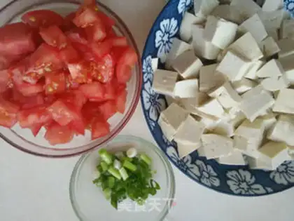 Make Tomato tofu step 0