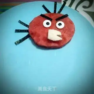 Make Angry little bird from a watermelon step 2