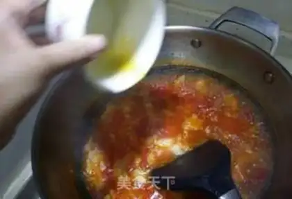 Make Tomato egg oak soup step 9
