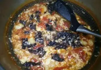 Make Tomato egg oak soup step 11