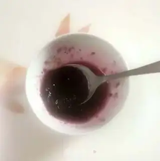 Make Blueberry Mush step 1