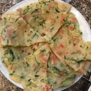 Make Cucumber hamcake step 7
