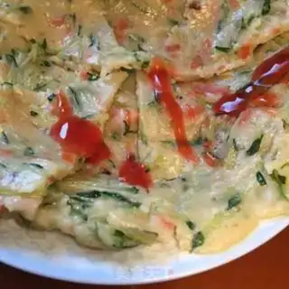 Make Cucumber hamcake step 8