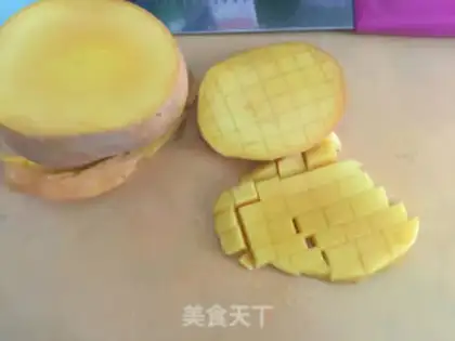 Make Mango, snow and sweet rice step 8