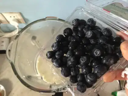 Make Blueberry ice cream step 5