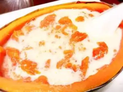 Make Milk papayas step 9