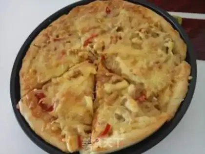 Make Curry chicken pizza step 7