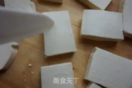Make Spicy tofu step 1