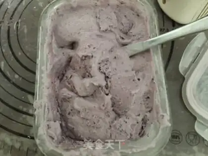 Make Blueberry ice cream step 10