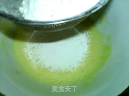 Make A sesame puff cake step 6