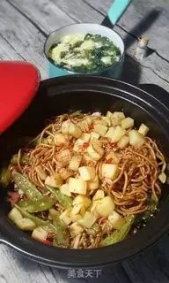Make lentils and potatoes step 21