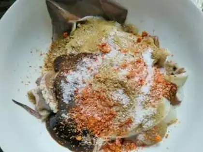 Make Barbecue roast squid step 2