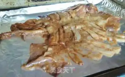 Make Barbecue roast squid step 4