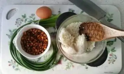 Make Sweet, salty beans, greasy rice step 5