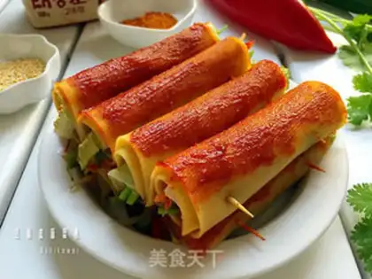 Make Vegetable rolls step 13